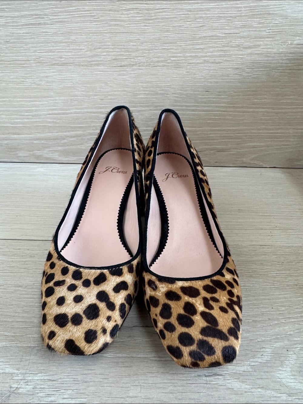 J. Crew Leopard-Print Pumps in Tan and Black